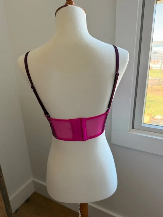 Purple Patterned Bra - Women Intimates - Picture 3 of 4